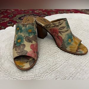 Patricia Nash Floral Mules